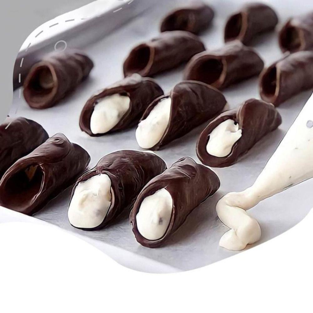 Форма для выпечки рожков из крема своими руками, многоразовая форма для выпечки тортов, модная форма для круассанов