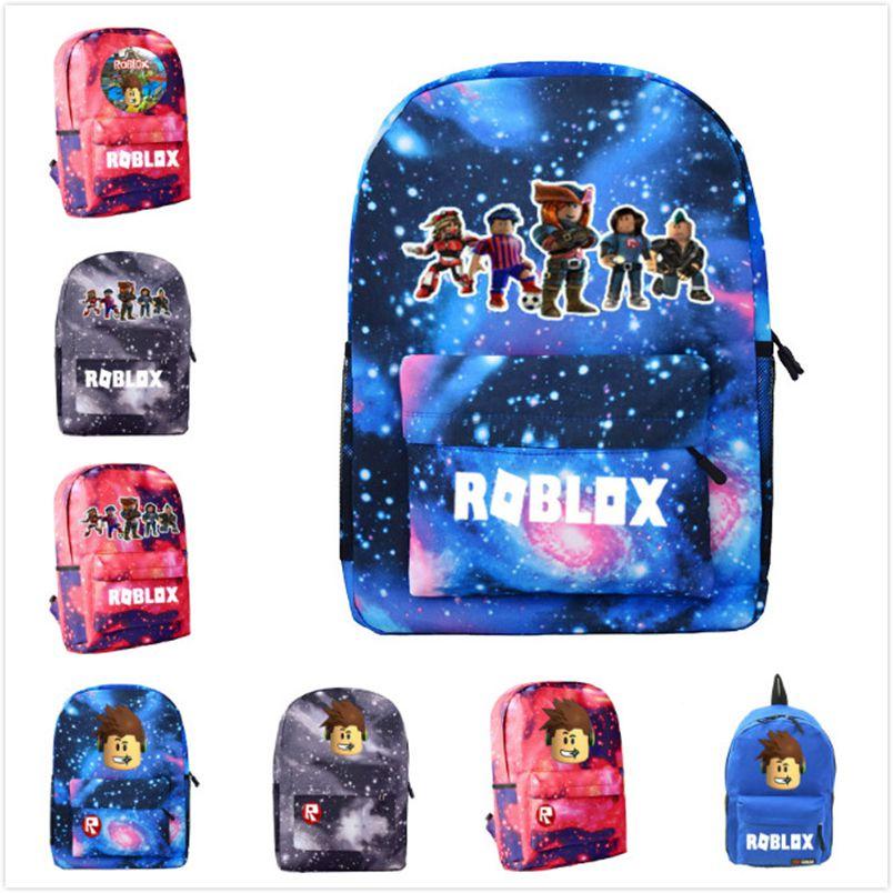 Roblox School Backpack Student Canvas Bag Boys Casual Outdoor Climbing Backpack
