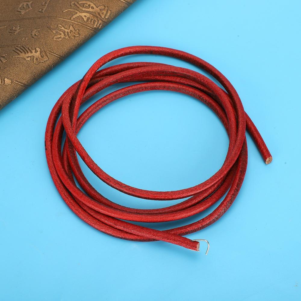 2pcs Cowhide Sewing Machine Belt Red Color Brown Color Replacement Leather Belt 72 Inch Treadle Sewing Machine Belt