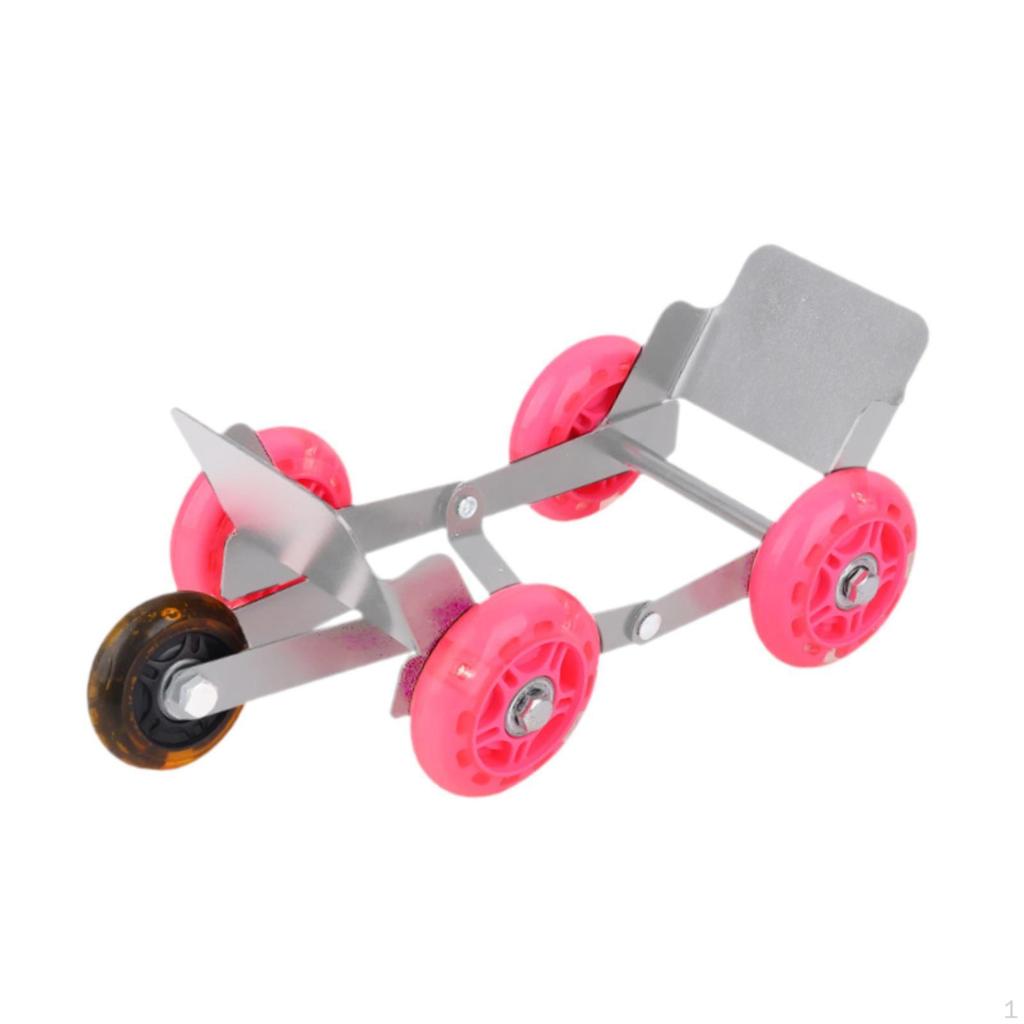 Motorcycle Wheel Dolly Roller Foldable High Carbon Steel Motorbike Moving Tool Portable Tire Skate