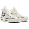 Converse Модные удобные прочные парусиновые кеды на высокой платформе All Star Lift для женщин, белые