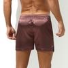 Мужские атласные шорты, нижнее белье, трусы-боксеры со средней талией, шорты для домашней одежды