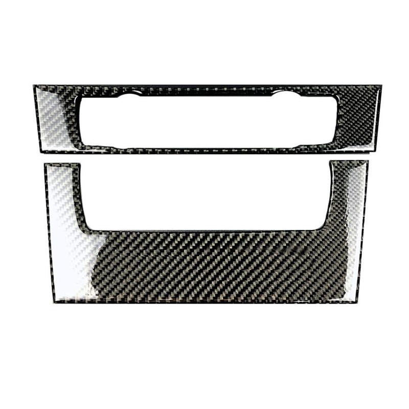 Углеродное волокно салона автомобиля, центр управления CD, панель, рамка, наклейка, накладка для BMW 3 серии E90 E92 E93 2005-2010 2011