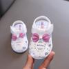Летняя прогулочная обувь для девочек 1-2-3 лет, нескользящие дышащие детские сандалии