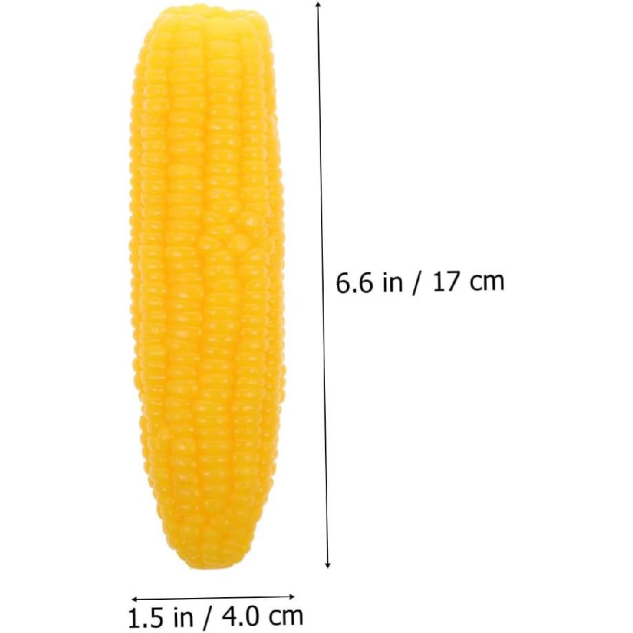 Garneck Имитация кукурузы Искусственные растения Осенние украшения для дома Водный стол Декоративный Реалистичный Овощ Искусственный овощ Поддельное украшение ПВХ