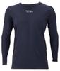 Xanax Underwear Complete Undershirt 2 Low Neck Long Sleeve Navy L BUS762 (50)