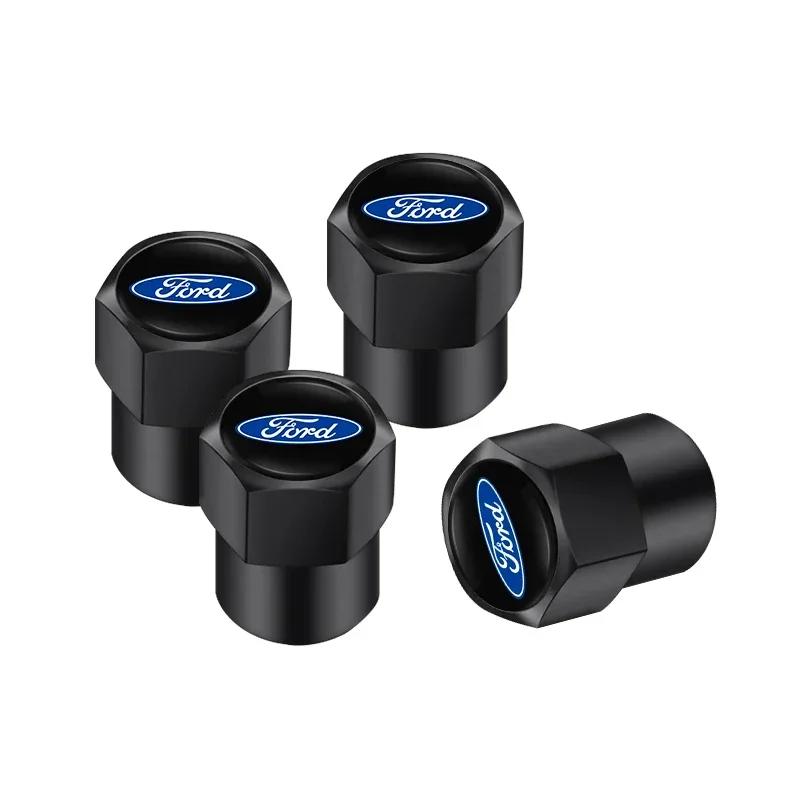 New 2026 Car Sticker Ford New 2025 Hot Metal Car Badge Wheel Tire Valve Caps Cover Tire Decoration For Ford Focus 2 3 Mondeo Kug