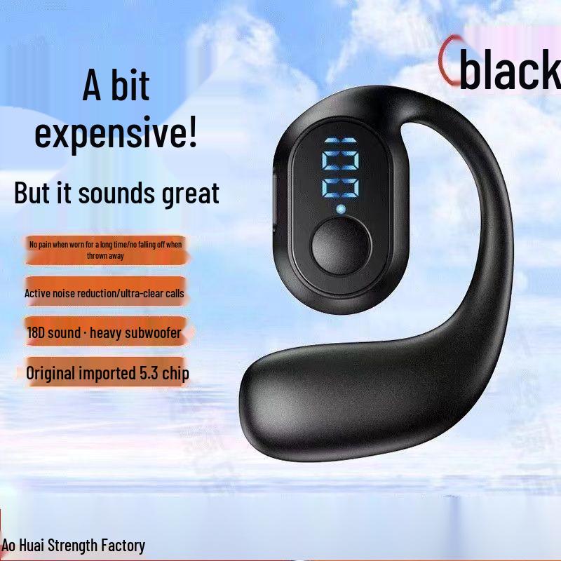 Новые беспроводные Bluetooth-наушники-вкладыши с цифровым дисплеем и долгим временем работы, а также накладной дизайн и функция громкой связи для автомобиля.