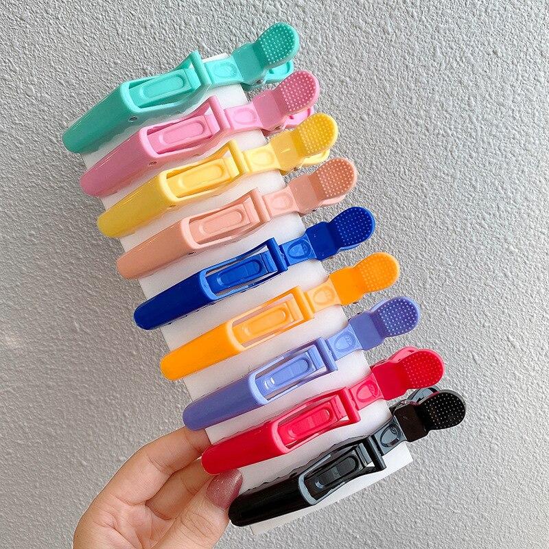 5/6 шт. Красочные зажимы-крокодилы для волос, зажимы для парикмахерской, профессиональный салонный зажим для волос, заколки-крокодилы для волос, парикмахерские аксессуары