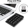 Wired / Wireless Digital Keyboard Waterproof 19-Key Financial Accounting Numeric Keypad for Laptop PC Desktop