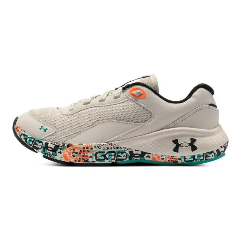 Under Armour UA Charged Удобная Легкая Ткань Кожа Низкий Верх Повседневные Кроссовки для Бега Женские Кроссовки Белый 3027033-100