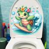 Sea Wave Little Turtle Removable Wall and Toilet Sticker CH81831