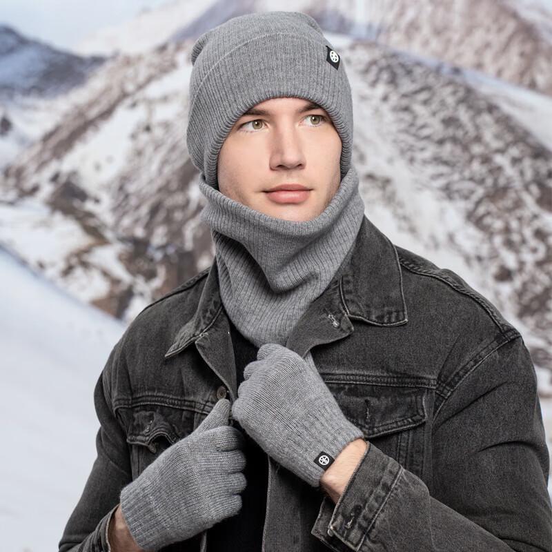 Thickened Warm Winter Hat, Scarf & Gloves 3-Piece Set