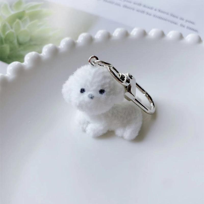 Милый 3D брелок в виде собаки, собачка, пара, мобильный телефон, брелок для автомобиля, наушники, рюкзак, подвески, сумка, декор