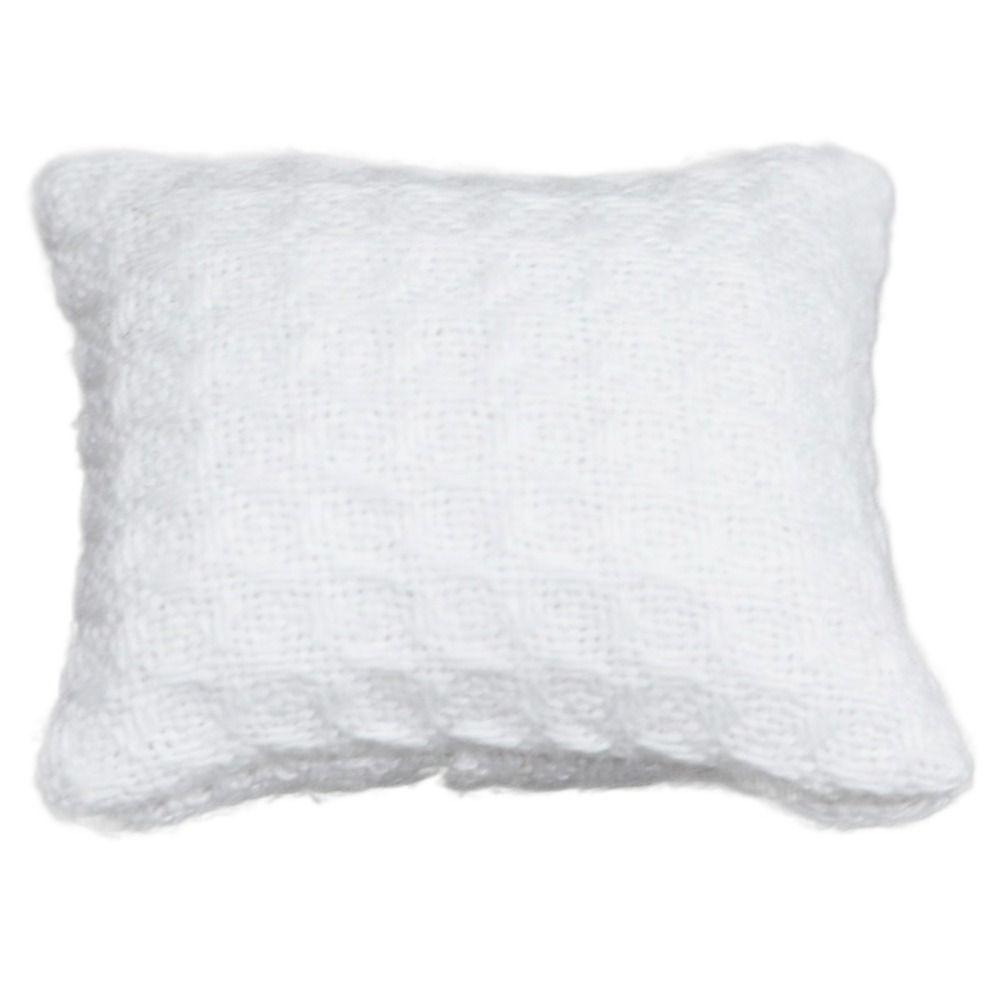 Аксессуары для кукольного дома Подушка в форме цветка в форме сердца Модель ролевой игры Моделирование Подушка в клетку Ob11