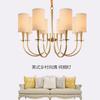 American Rural Ceiling Chandelier Lights Nordic Living Room Copper Pendant Lights Chinese Restaurant Bedroom Kitchen Lighting