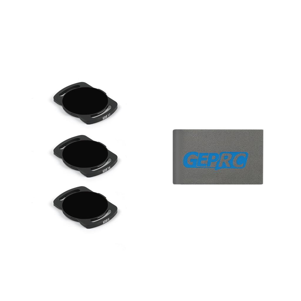 GEPRC O3 Air Unit ND Filters lens ND8 ND16 ND32 CPL Lens Filter Set Aluminium Alloy Frame for O3 Air Black Action Camera CPL Len