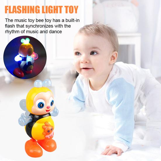 Yousheng Электрическая Поющая Танцующая Игрушка Пчела с Музыкой Светодиодной Подсветкой Малыши Мальчики Девочки Интерактивная Виляющая Игрушка Пчела Детская Образовательная Мультяшная Животная
