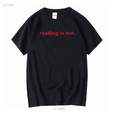Reading Is Hot Футболка Топ Эстетичная Y2K Сексуальная с длинным или коротким рукавом винтажная Стиранная Дышащая Удобная мужская мода