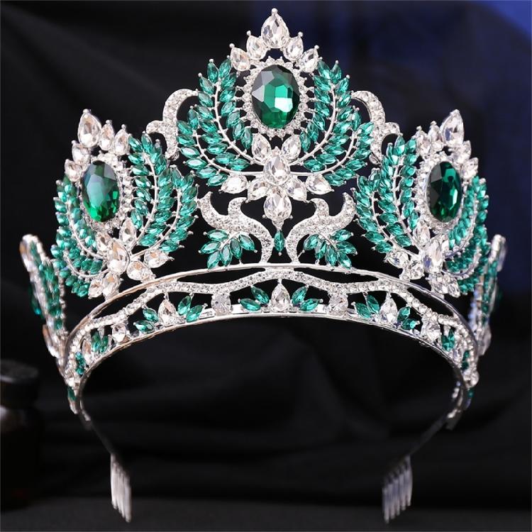 Elegant Crystal Crowns Comb for Women Princess Stylish Crystal Crowns Efficient Tiaras with Colorful Stone and Comb