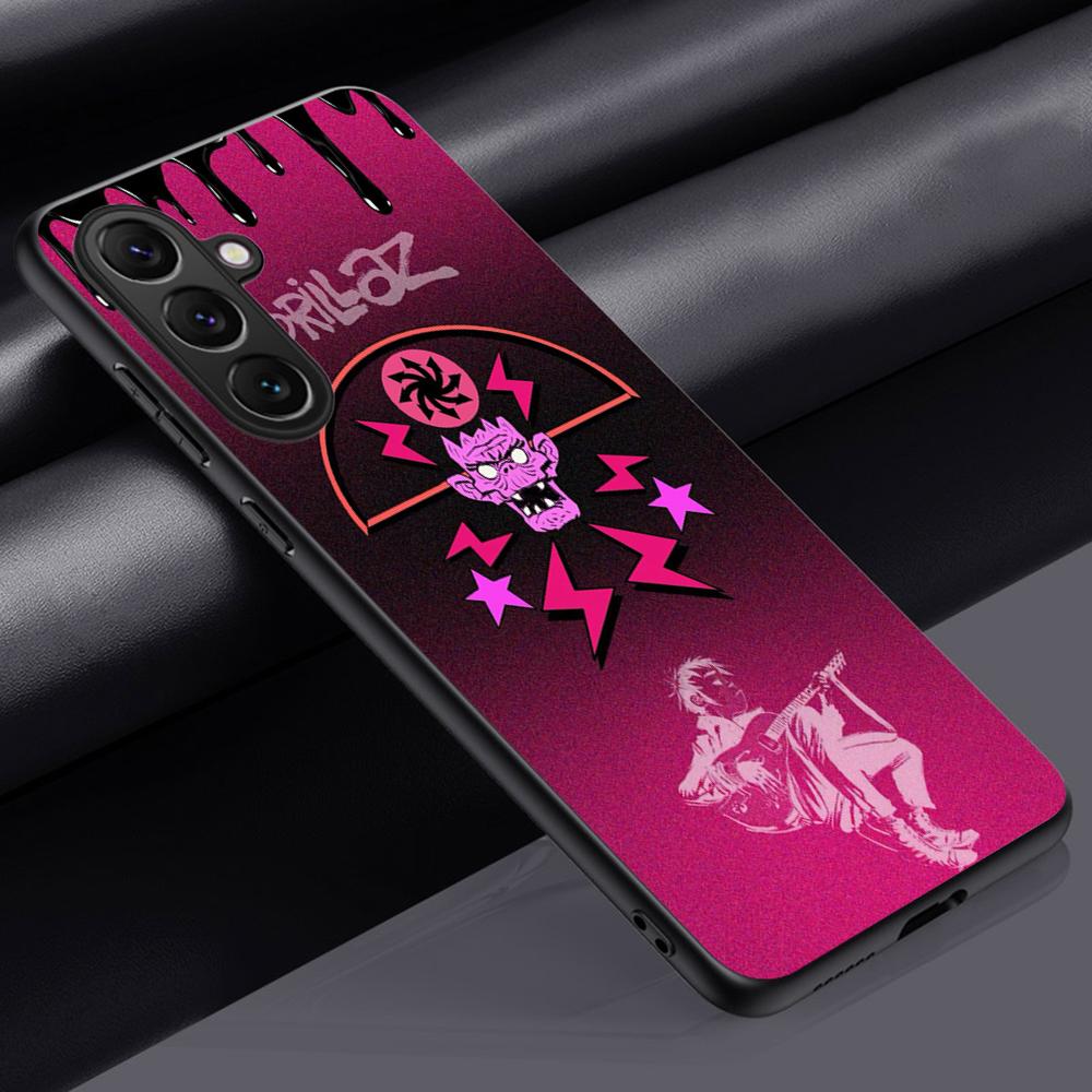 Чехол для телефона GorillazS крутой дизайн в стиле группы Для Samsung Galaxy S25 S24 S23 S22 S21 S20 Plus Ultra Note20 Мягкий Черный