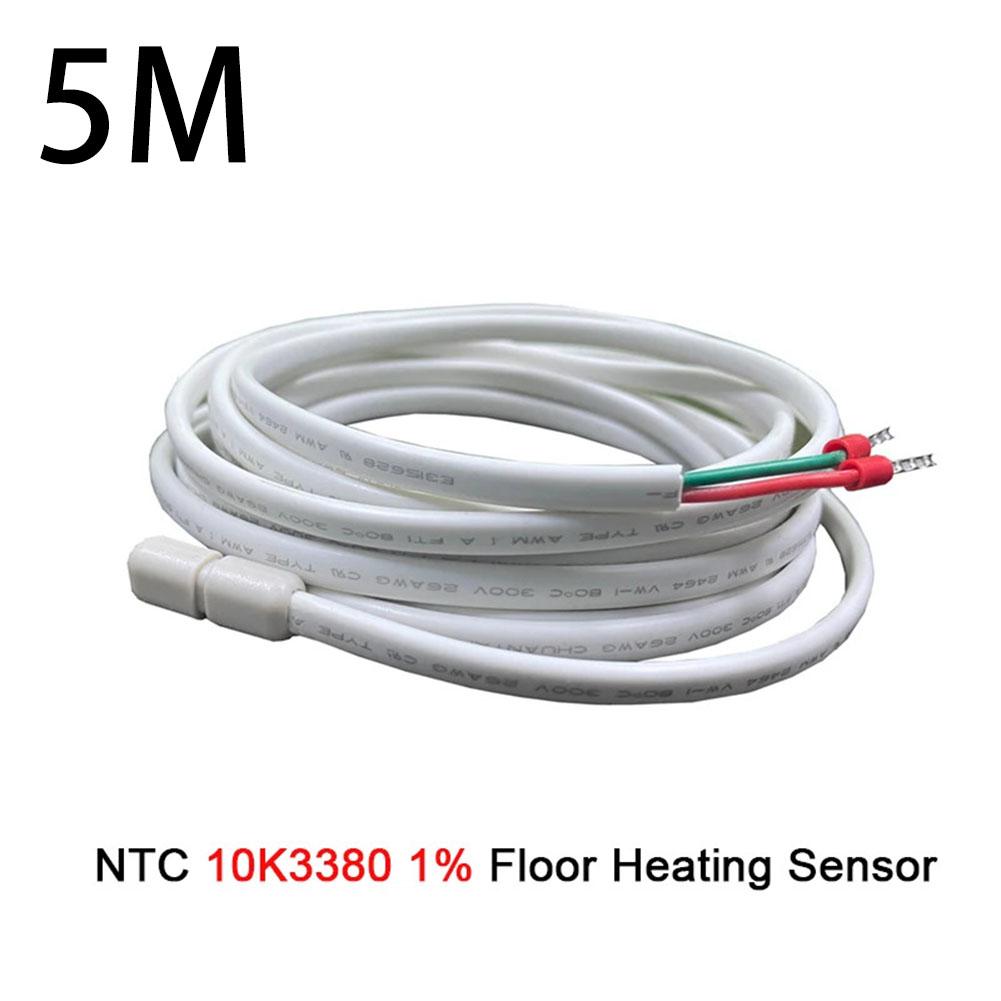 5m Electric Thermostat Dedicated 10K3950 Temperature Probe Cable Waterproof Electric Ground Temperature Sensing Probe Wire