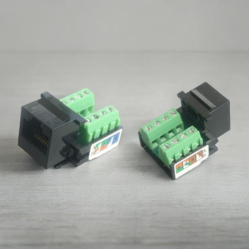 1/2 шт. Модуль для установки на панель RJ45 Экранированный Беспаечный Удлинитель Сетевого Кабеля Панельный Разъем Розетка Сетевого Кабеля Cat.6