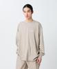 Snow Peak Soft Cotton Relaxed Logo Long Sleeve T-Shirt TS-25AU010, Greige, Size M. Unisex relaxed-fit tee in soft cotton with logo print.