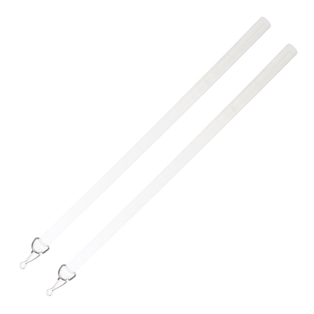 Набор из 2 пластиковых 12-дюймовых стержней для управления шторами для открывания оконных штор, палочка-указка для драпировки с металлическим крючком