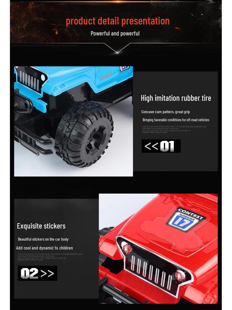 Детский игрушечный внедорожник на радиоуправлении Jeep