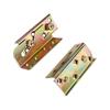 4 Sets Heavy Duty Non-Mortise Bed Rail Brackets Rust Proof Bed Frame Connectors for Furniture