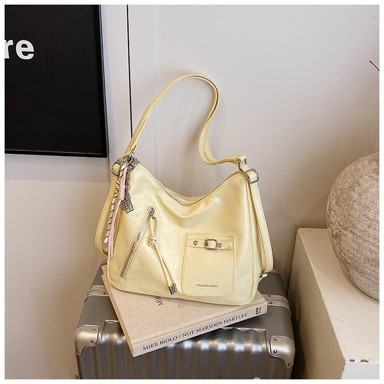 Женская сумка повседневная мягкая кожа большая вместимость сумка-тоут модная для работы многофункциональная простая на плечо оптом