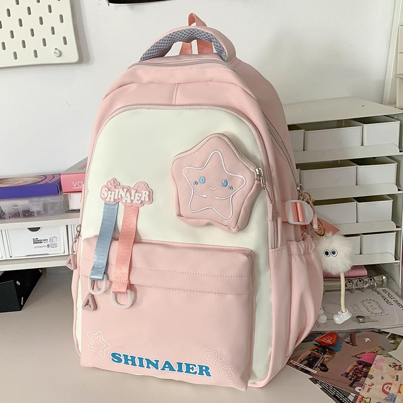 Школьный рюкзак детский, для учеников начальной школы, для девочек, для учеников средней школы, стильный комплект из двух предметов высокой ценности, рюкзак,.