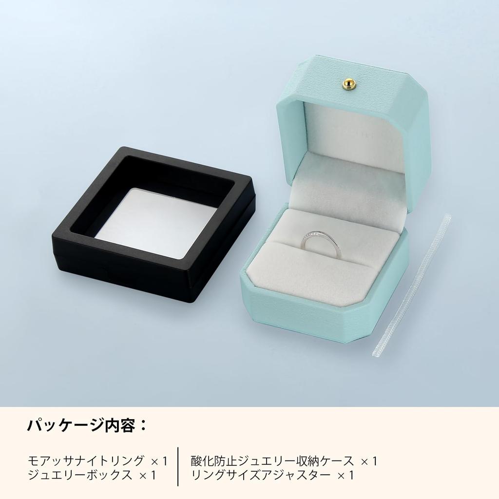 Moissanite S925 Sterling Silver Wedding Artificial Fashion Popular Gift for Gift Box Included [KRKCLIFE] Ring, Women's Ring, Diamond, Hypoallergenic,