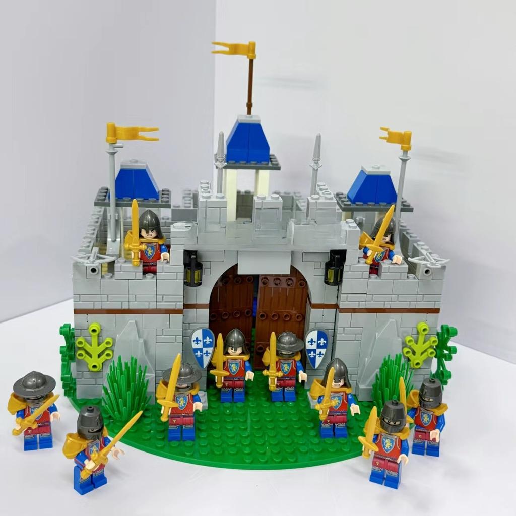 Средневековый Рыцарский Замок MOC Военные Мини Фигурки Аксессуары Конструктор Строительные Блоки Кирпичики Игрушки для Мальчика Подарок