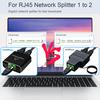 Разветвитель Ethernet 1000 Мбит/с, высокоскоростной, подключаемый, компактный, универсальный, с питанием от USB, сетевой, разветвитель Ethernet-кабеля, разветвитель RJ45