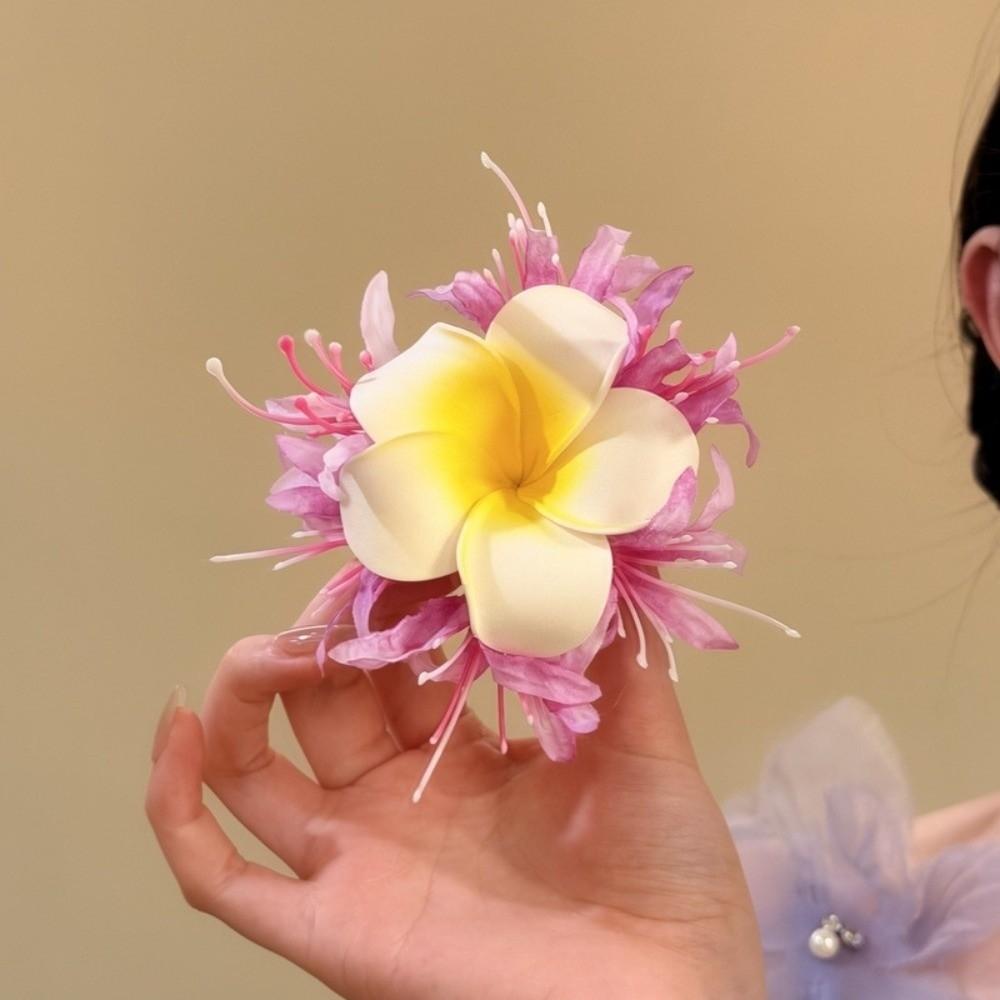 Vintage Water-Sprinkling Festival Hair Clip Fresh Floral Headwear Side Bangs
