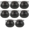 8 pcs Witch Candy Jar Plastic Halloween Cauldron Party Decoration Storage Container For Candy Snacks Props Accessory