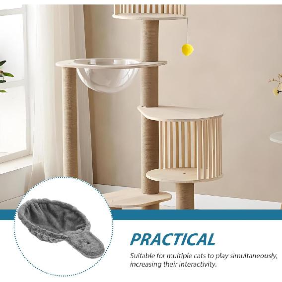 Kisangel Когтеточка Кошачье гнездо Когтеточка Корзина Модернизированная деталь Кошачий гамак-кровать Аксессуары для башни когтеточки Замена гамака Большая когтеточка