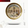 1pc Venetian St. Mark'S Square Ceramic Decorative Plate - Non-Food Contact, Classic Round Tabletop Art for Home, Office, or