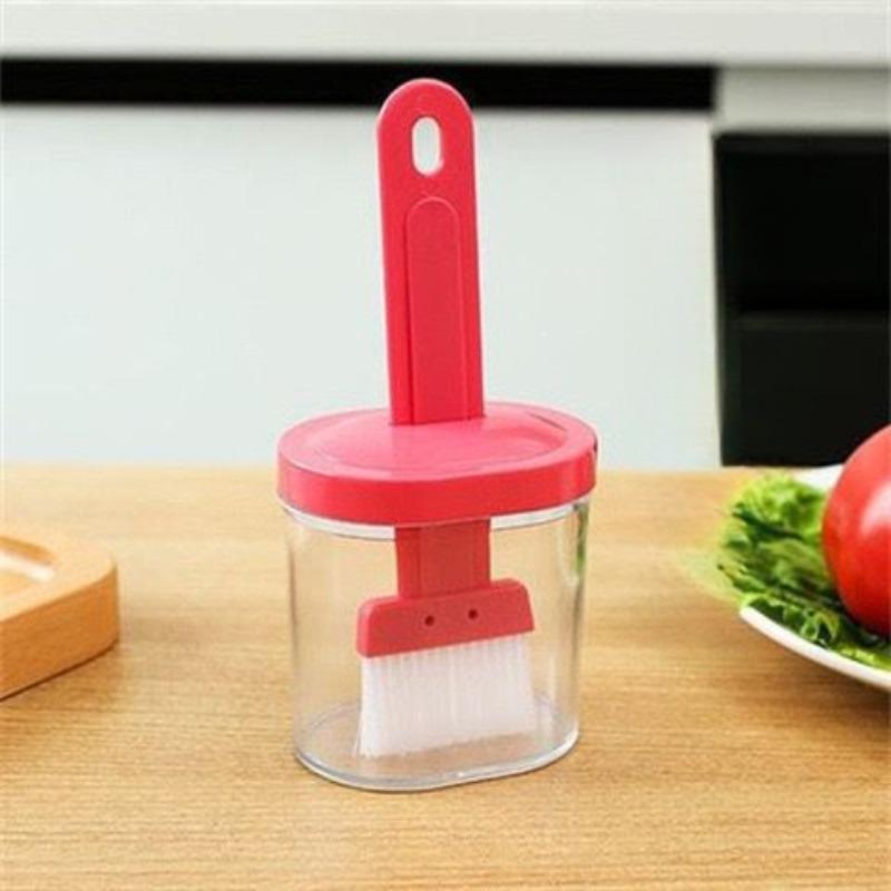 1 комплект, устойчивая к высоким температурам силиконовая щетка для бутылок, портативная масляная щетка для барбекю, случайный цвет