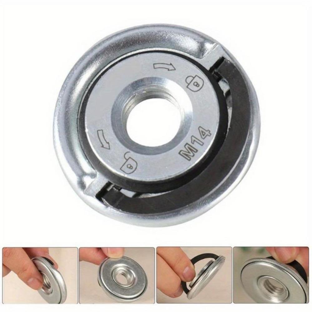 1PC Quick Release Flange Nut M14 Thread Angle Grinder Release Locking Nut Pressing Plate for Angle Grinder Clamping Flange