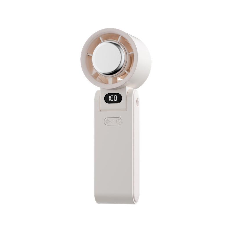 Уличный складной портативный ручной вентилятор, мини-охлаждение, перезаряжаемый, 3600 мАч, 100-уровневый, свободное управление, высокоскоростной турбовентилятор