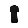 Extended Length Short Sleeve Dress Women Dress Black CJ2242-010