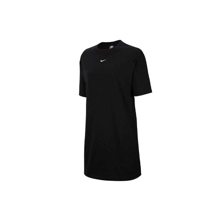 Nike Extended Length Short Sleeve Dress Women Dress Black CJ2242-010