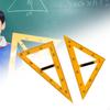 2 шт. Большие треугольные линейки со съемной ручкой Многофункциональные учебные принадлежности для обучения