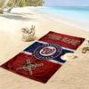 Name Custom Washington Nationals Print Beach Towel, Large Soft Quick Dry Towel for Beach Camping Swimming