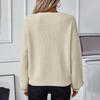 Женские вязаные свитера с круглым вырезом и длинным рукавом, свободный свитер, винтажный трикотаж на осень-зиму