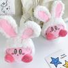 Adorable Plush Doll Car Pendant For Girls With Cute Bunny Head Detachable Keychain