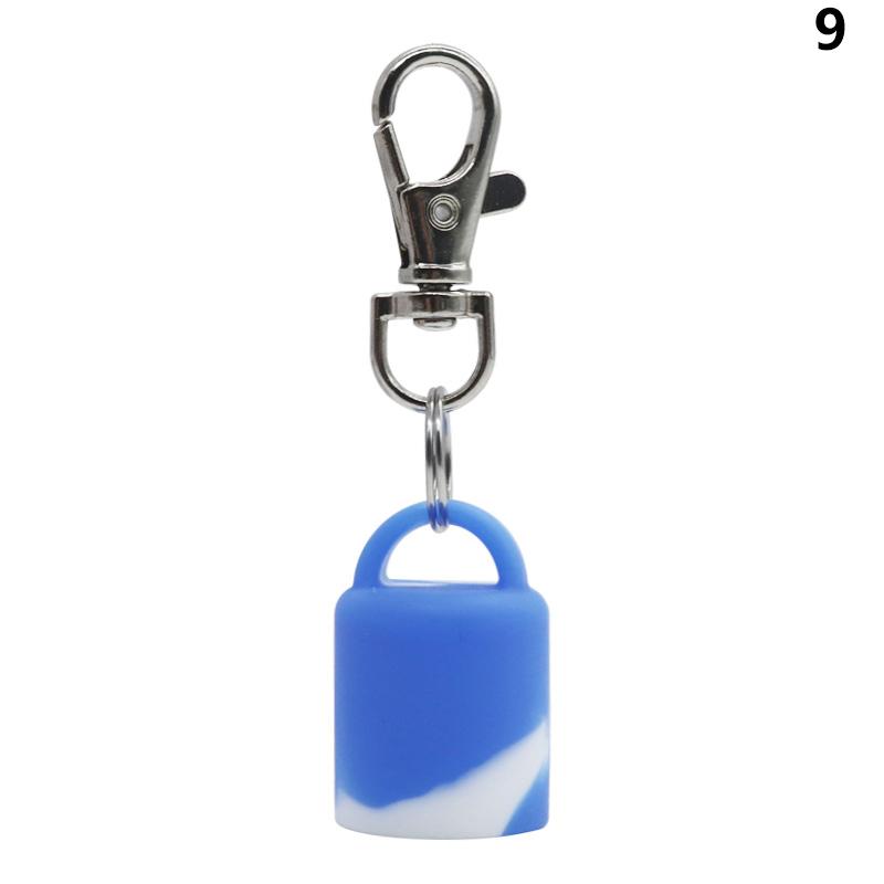Practical Silicone Keychain Cap lip gloss accessories Portable Durable Holder Keychain Compatible For Lipstick Storage Cap